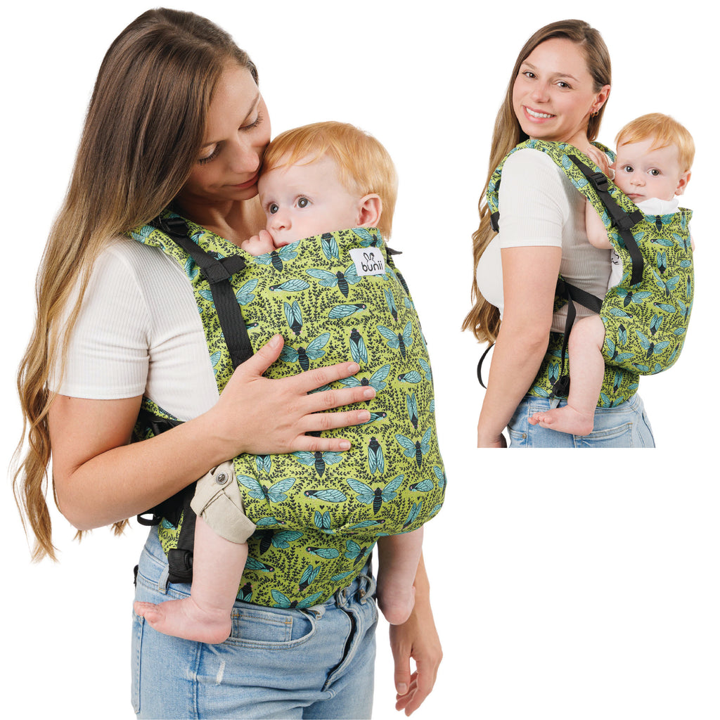 Bunii Baby Carrier - Soft Structured Carrier for Infants & Toddlers (Cicada)