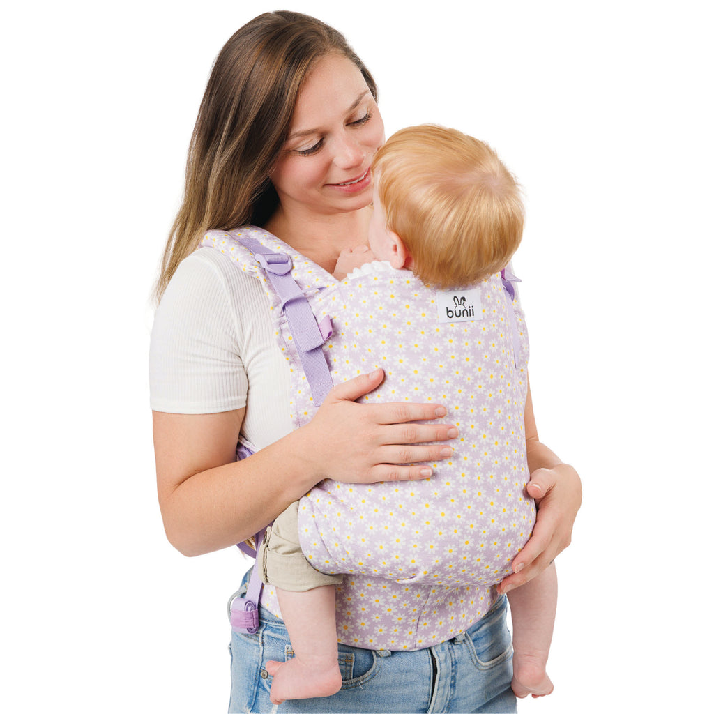 Bunii Baby Carrier - Soft Structured Carrier for Infants & Toddlers (Lavender Daisy)