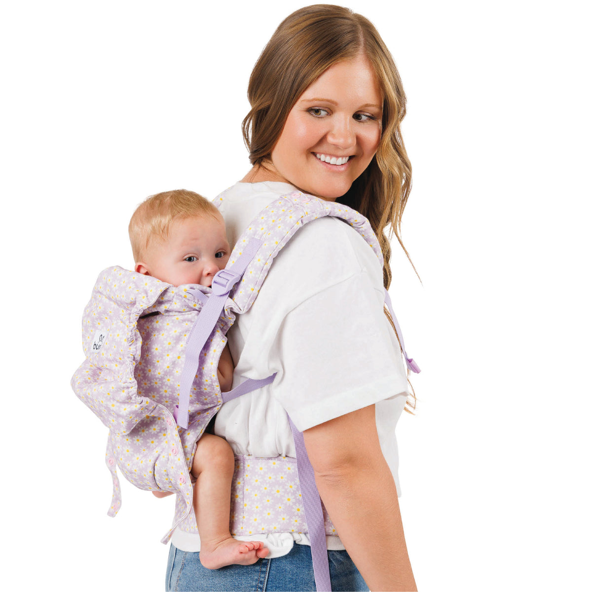 Bunii Baby Carrier - Soft Structured Carrier for Infants & Toddlers (Lavender Daisy)