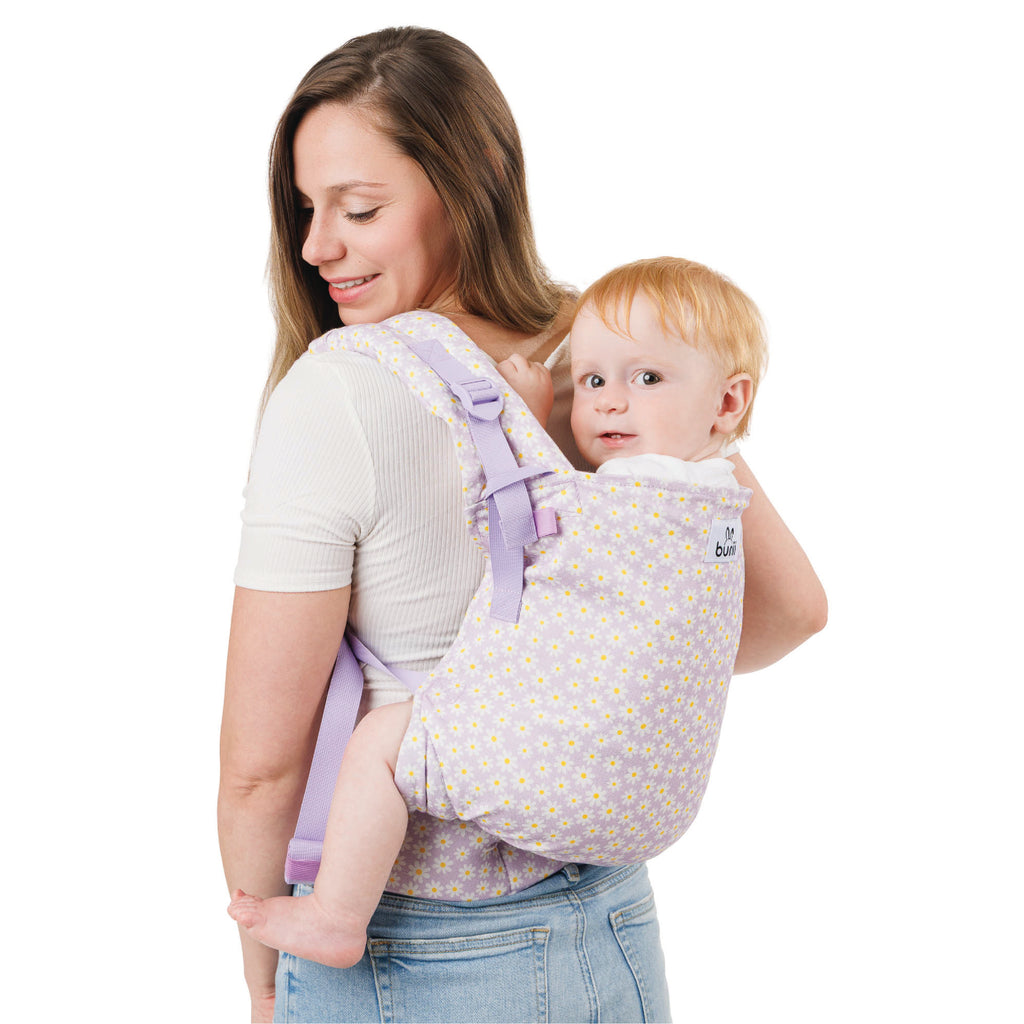 Bunii Baby Carrier - Soft Structured Carrier for Infants & Toddlers (Lavender Daisy)