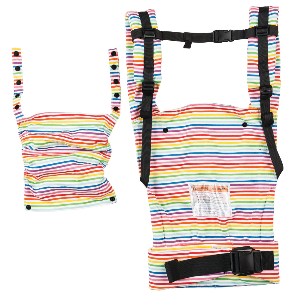 Bunii Baby Carrier - Soft Structured Carrier for Infants & Toddlers (Rainbow Stripes)