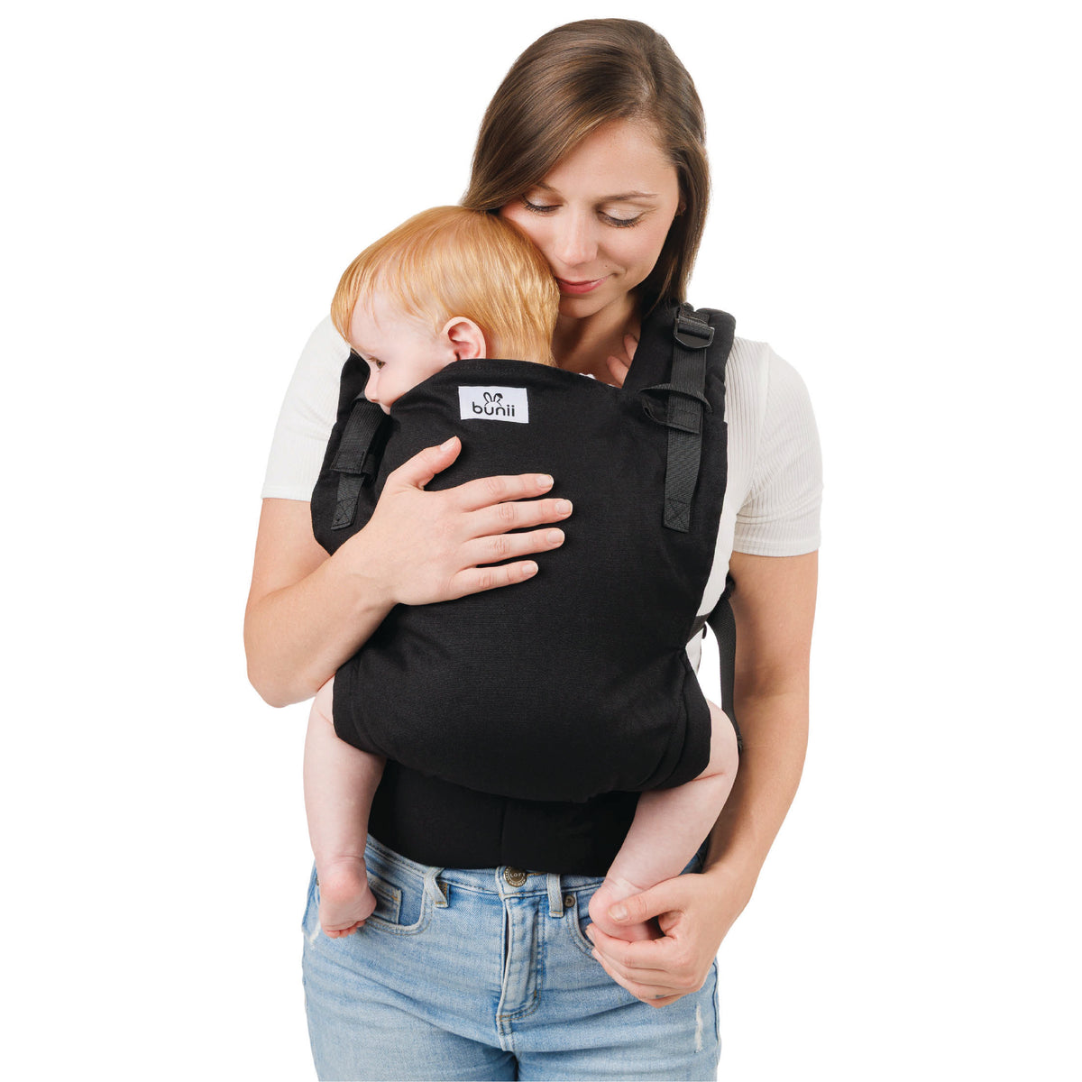 Bunii Baby Carrier - Soft Structured Carrier for Infants & Toddlers (Black)