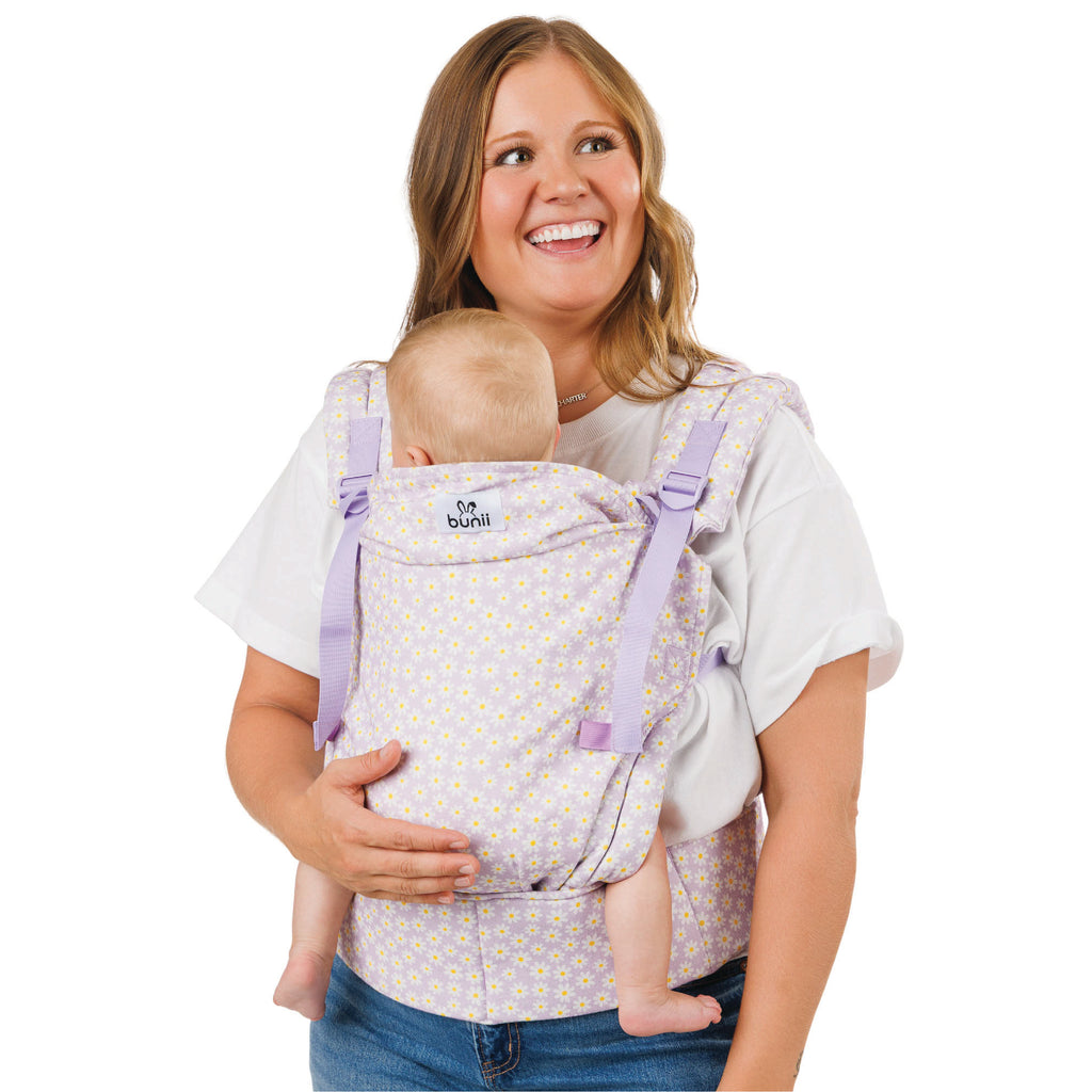 Bunii Baby Carrier - Soft Structured Carrier for Infants & Toddlers (Lavender Daisy)