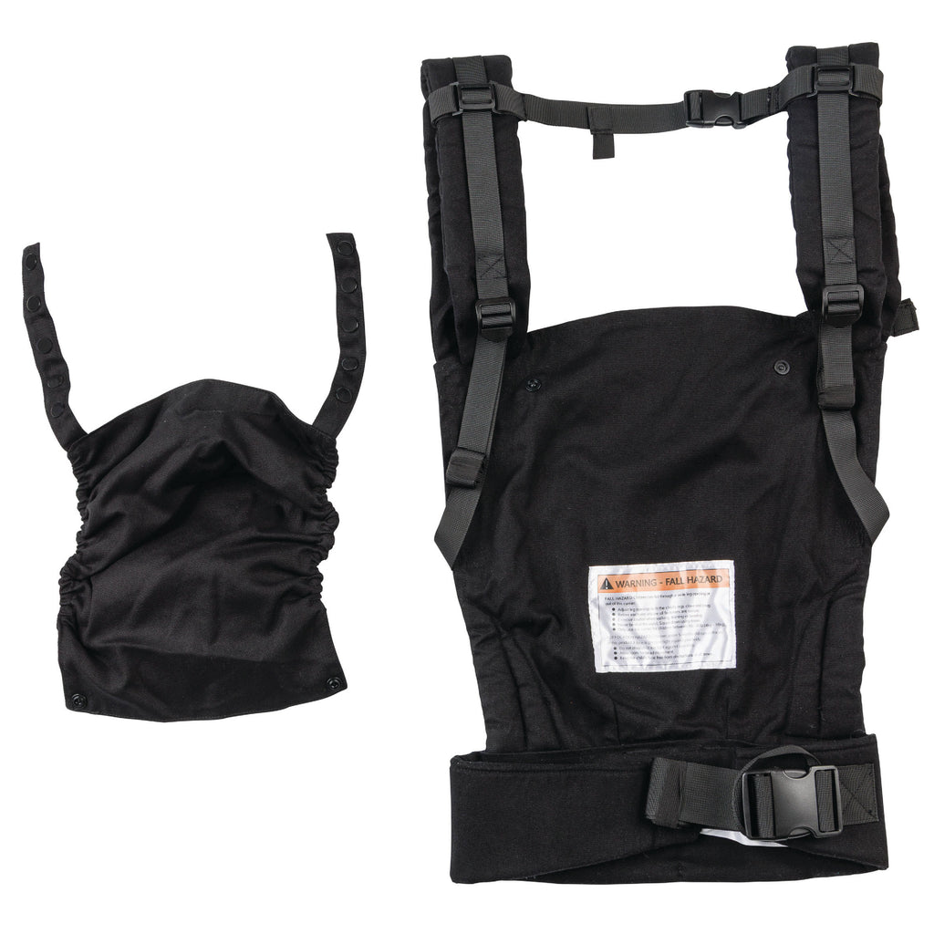 Bunii Baby Carrier - Soft Structured Carrier for Infants & Toddlers (Black)