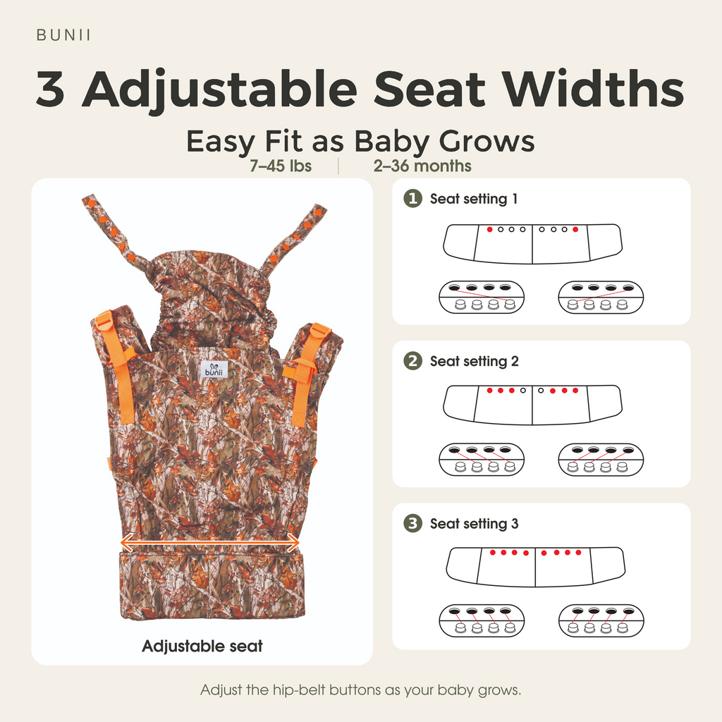 Bunii Baby Carrier - Soft Structured Carrier for Infants & Toddlers (Camo)