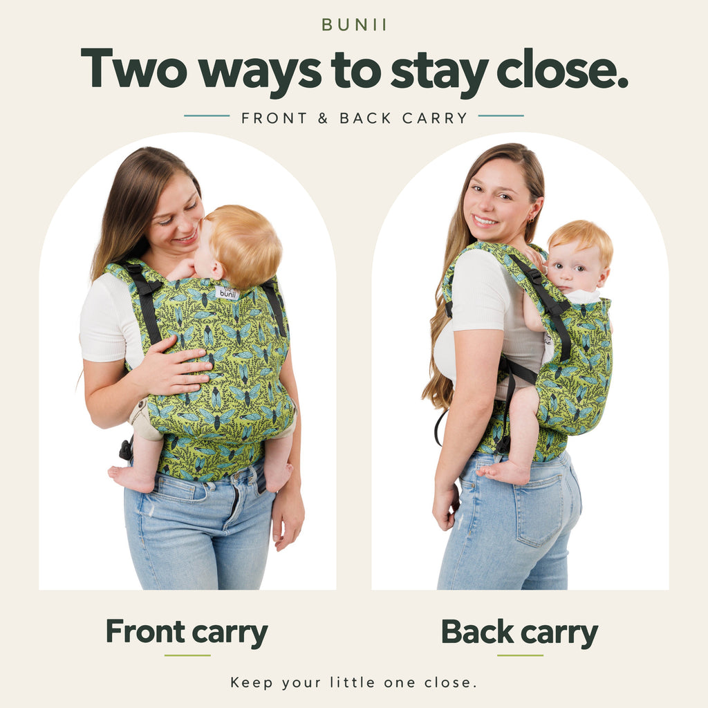 Bunii Baby Carrier - Soft Structured Carrier for Infants & Toddlers (Cicada)