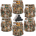 Bunii Cloth Diaper 6-Pack - Camo