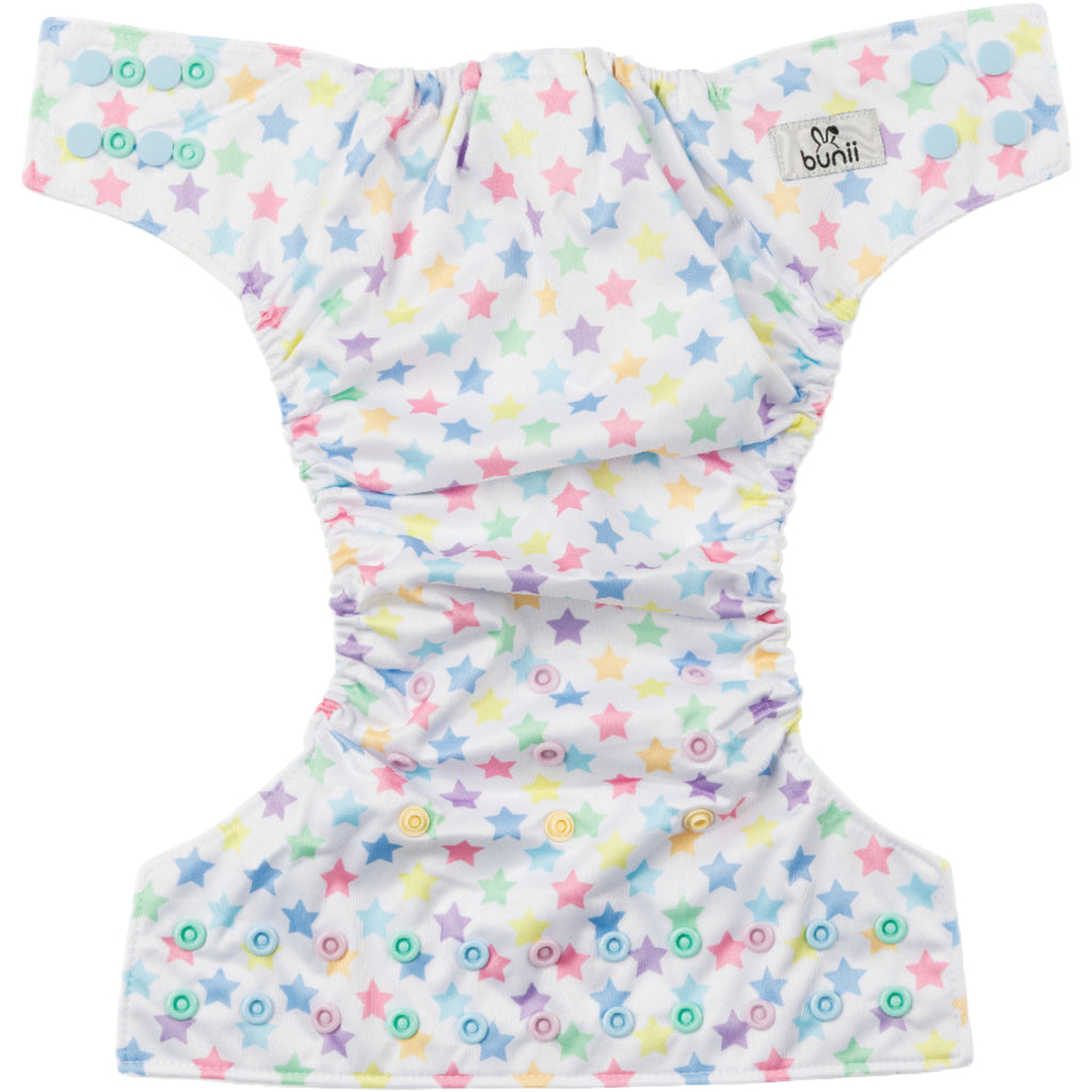 Bunii Cloth Diaper 6-Pack - Pastel Rainbow