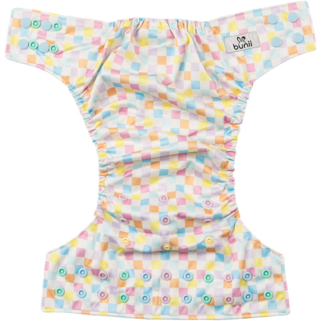 Bunii Cloth Diaper 6-Pack - Pastel Rainbow