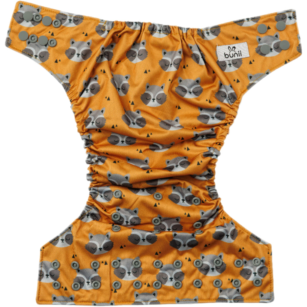 Bunii Cloth Diaper - Sleepy Raccoon
