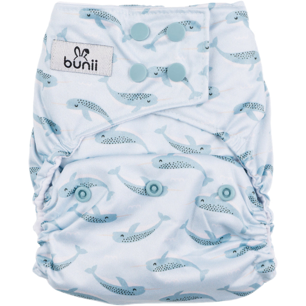 Bunii Cloth Diaper - Sleepy Narwhal