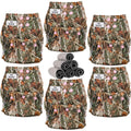 Bunii Cloth Diaper 6-Pack - Pink Camo