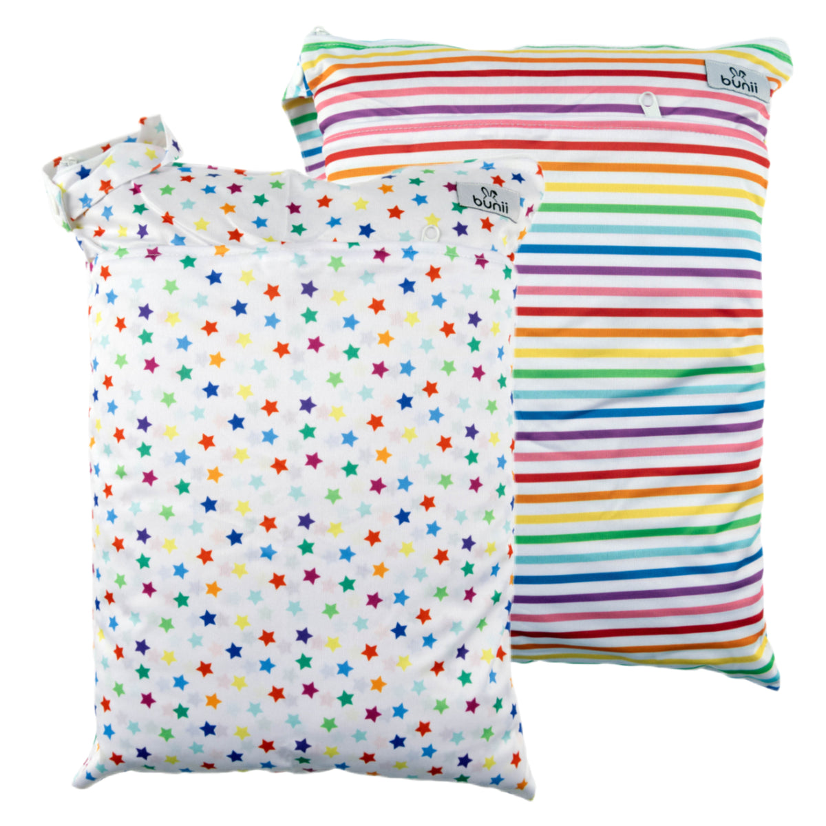 Bunii Wet Bag 2-Pack - Bright Rainbow