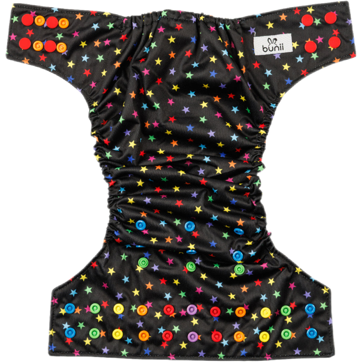 Bunii Cloth Diaper 6-Pack - Dark Rainbow