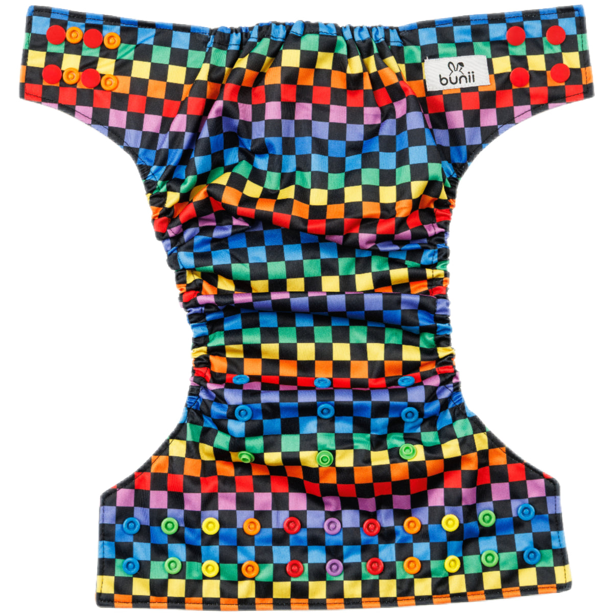 Bunii Cloth Diaper 6-Pack - Dark Rainbow