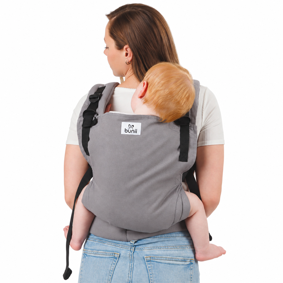 Bunii Baby Carrier - Soft Structured Carrier for Infants & Toddlers (Gray)