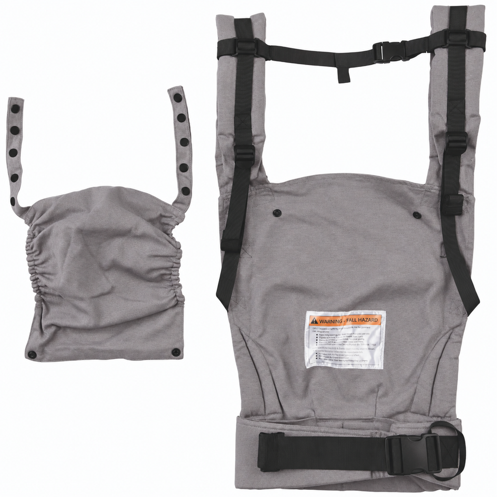 Bunii Baby Carrier - Soft Structured Carrier for Infants & Toddlers (Gray)